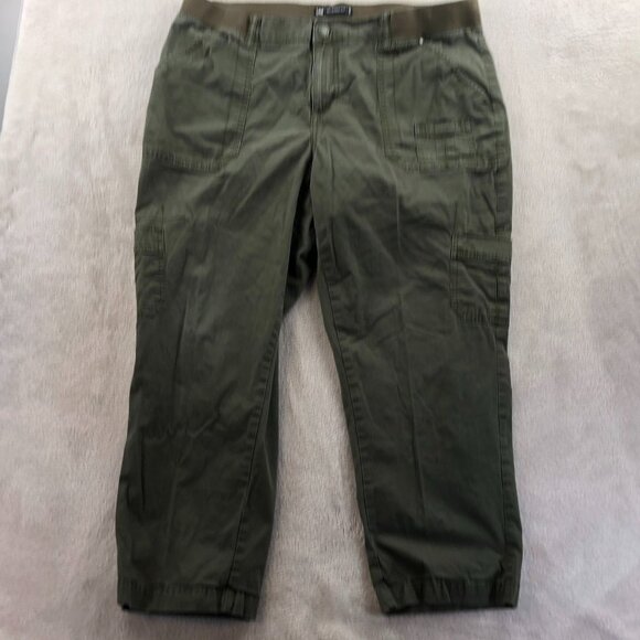 Lee Womens Cargo Pants Size 18W Green Relaxed Fit 1889 Outdoors Casual Classic - Picture 12 of 13